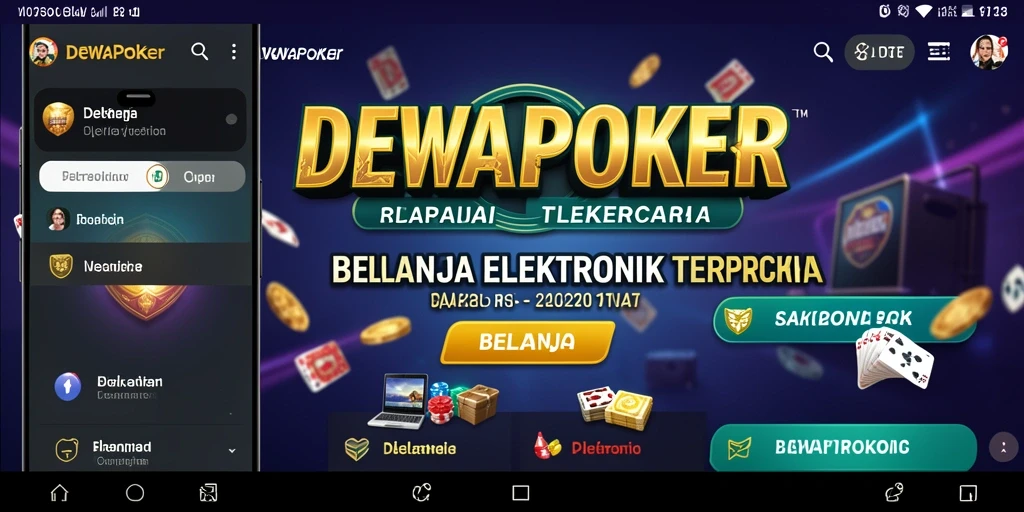 Tampilan antarmuka DEWAPOKER yang modern dan intuitif.