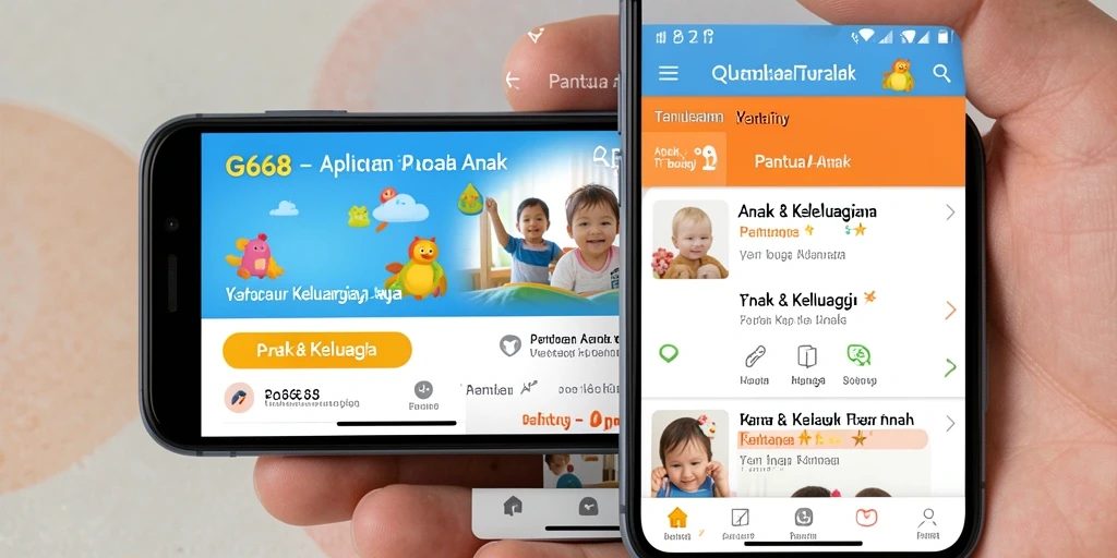 Tampilan antarmuka G668 yang ramah pengguna untuk pemantauan anak.