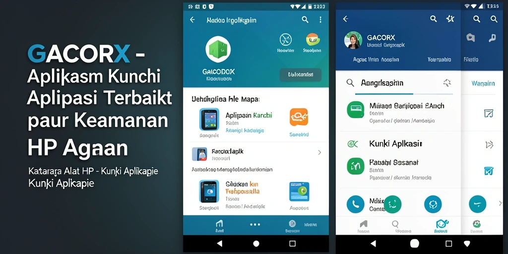 Tampilan antarmuka GACORX yang sederhana dan efektif untuk Kunci Aplikasi.