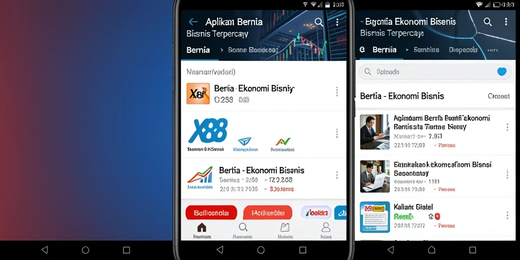Tampilan antarmuka aplikasi X88 yang user-friendly dan informatif.