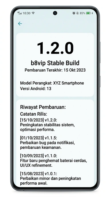 Riwayat Versi b8vip untuk Pengguna Android
